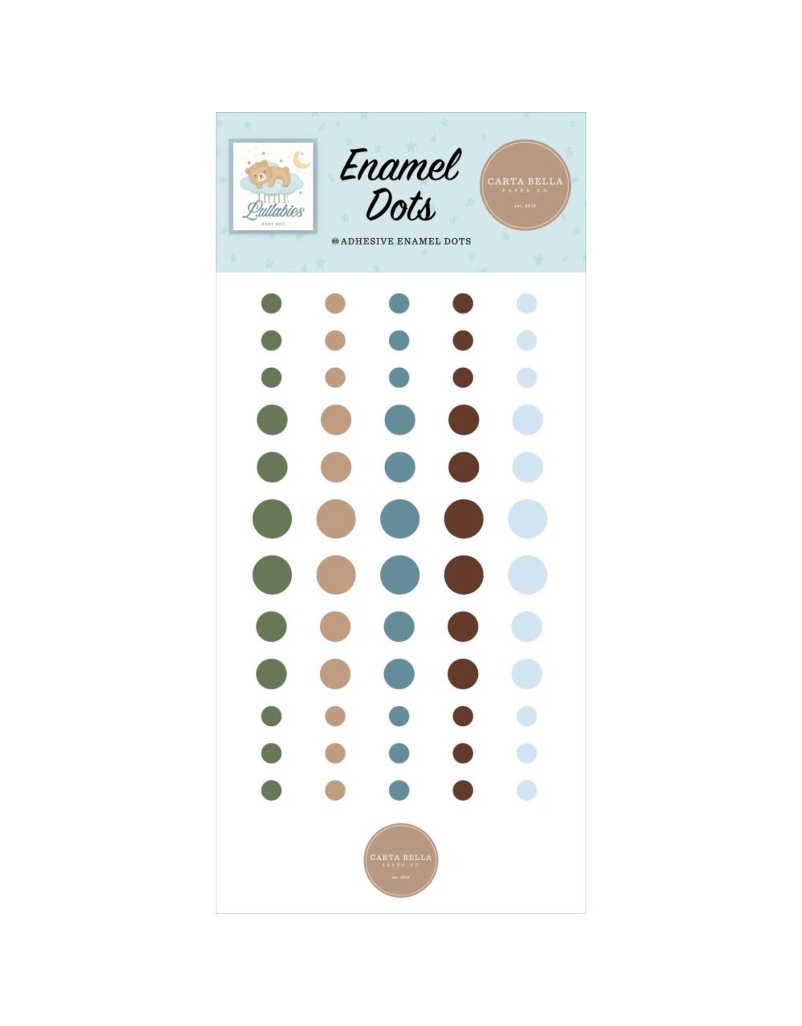 CARTA BELLA CARTA BELLA LITTLE LULLABIES BABY BOY ENAMEL DOTS