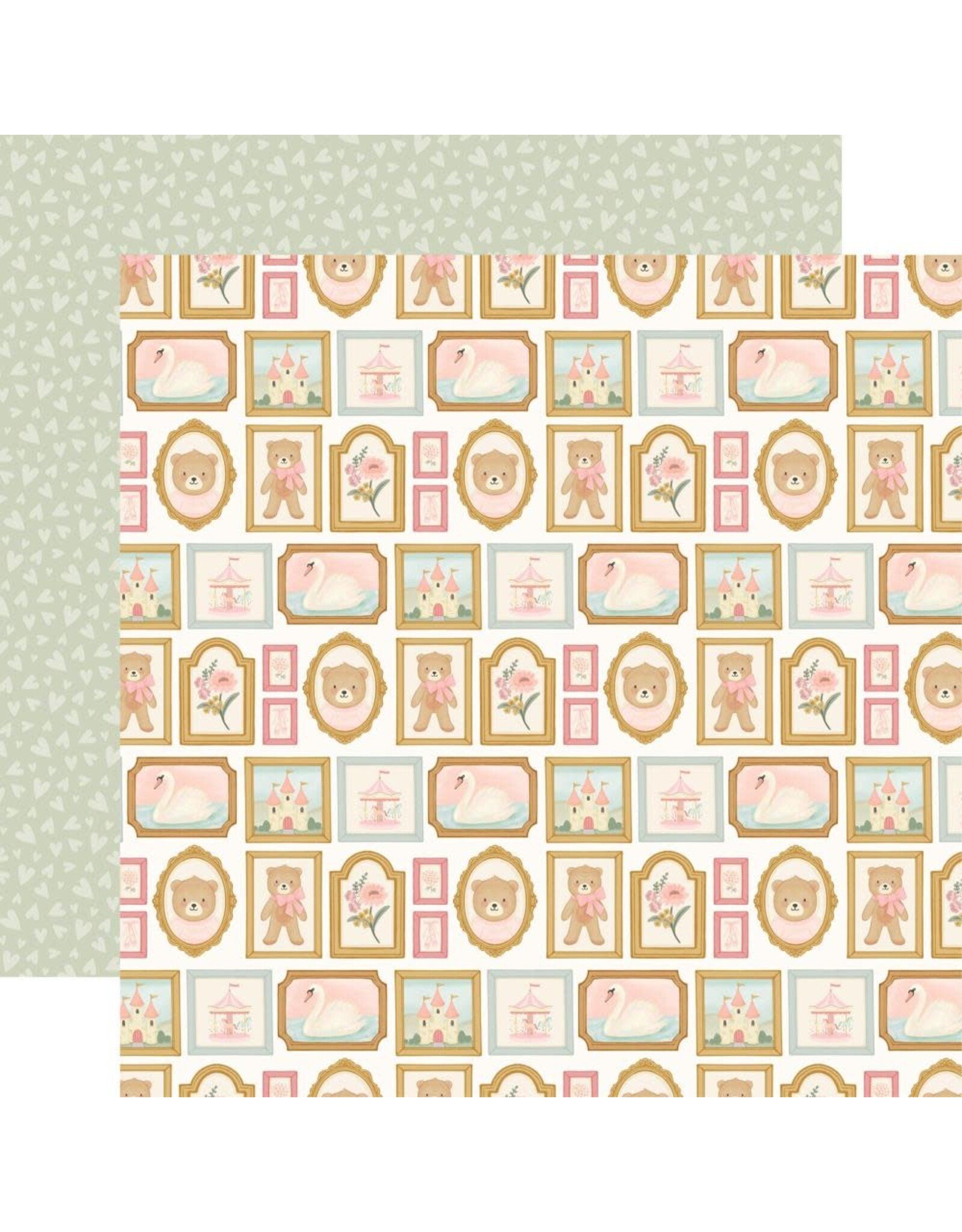 CARTA BELLA CARTA BELLA LITTLE LULLABIES BABY GIRL GIRL NURSERY WALL ART 12x12 CARDSTOCK