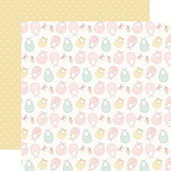 CARTA BELLA CARTA BELLA LITTLE LULLABIES BABY GIRL SWEET GIRL BIBS 12x12 CARDSTOCK