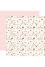 CARTA BELLA CARTA BELLA LITTLE LULLABIES BABY GIRL A LITTLE GIRL'S TOYS 12x12 CARDSTOCK