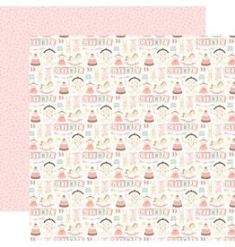 CARTA BELLA CARTA BELLA LITTLE LULLABIES BABY GIRL A LITTLE GIRL'S TOYS 12x12 CARDSTOCK