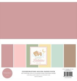 CARTA BELLA CARTA BELLA LITTLE LULLABIES BABY GIRL 12x12 SOLIDS COLLECTION KIT