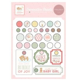 CARTA BELLA CARTA BELLA LITTLE LULLABIES BABY GIRL DECORATIVE BRADS