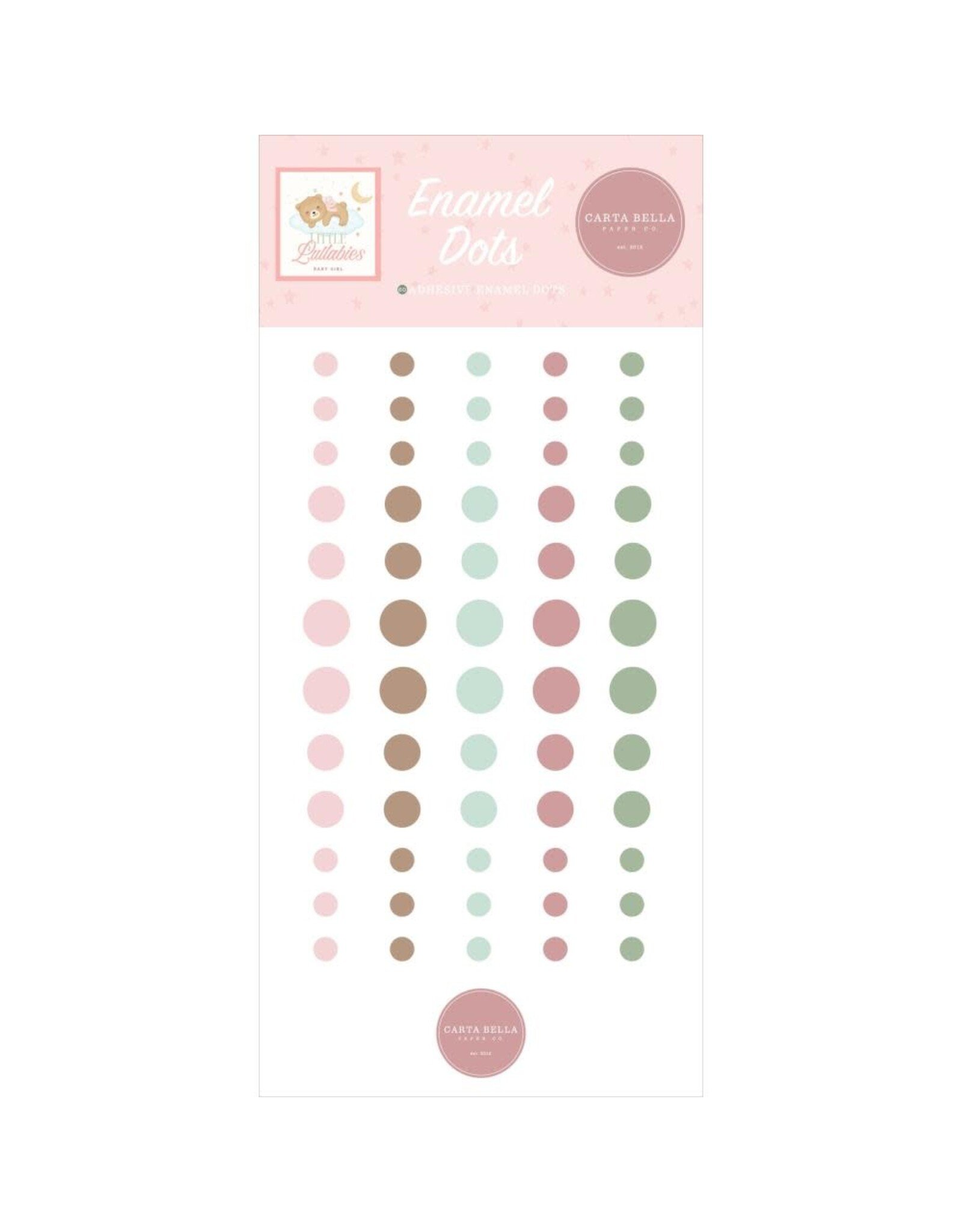 CARTA BELLA CARTA BELLA LITTLE LULLABIES BABY GIRL ENAMEL DOTS