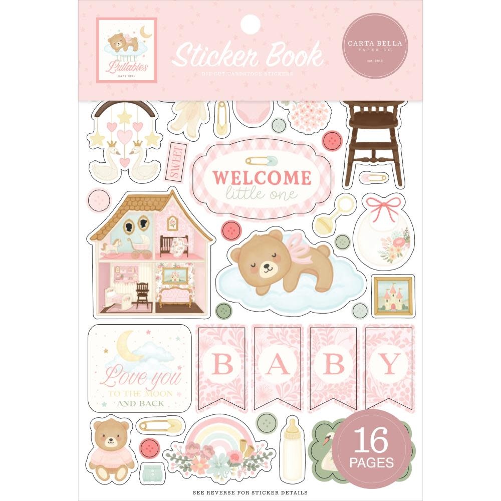 CARTA BELLA CARTA BELLA LITTLE LULLABIES BABY GIRL STICKER BOOK