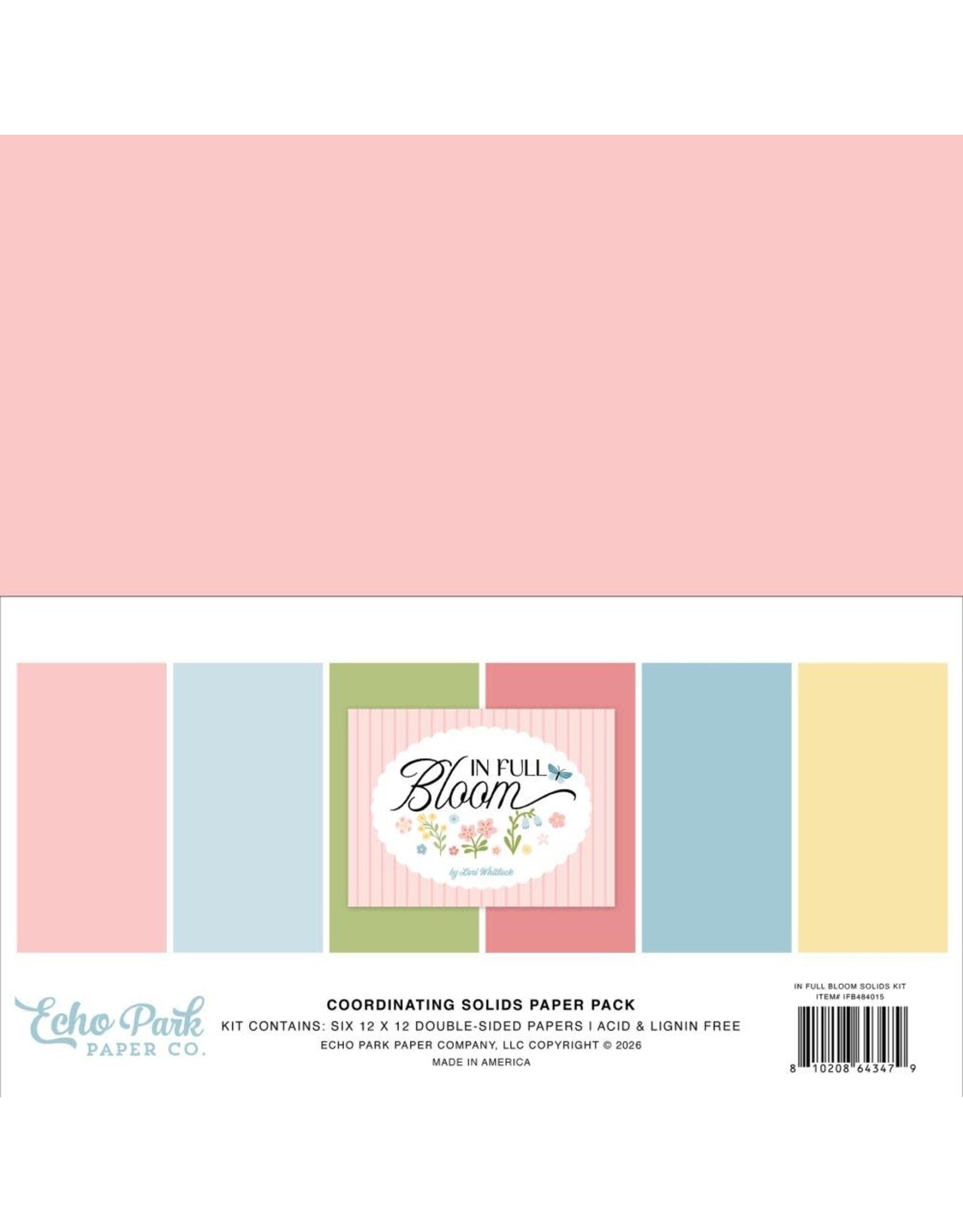 ECHO PARK PAPER ECHO PARK IN FULL BLOOM 12x12 SOLIDS COLLECTION KIT