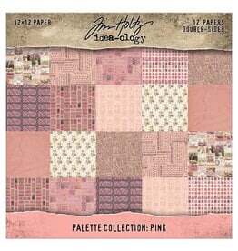 ADVANTUS TIM HOLTZ IDEA-OLOGY PALETTE COLLECTION PINK 12x12 DOUBLE SIDED CARDSTOCK