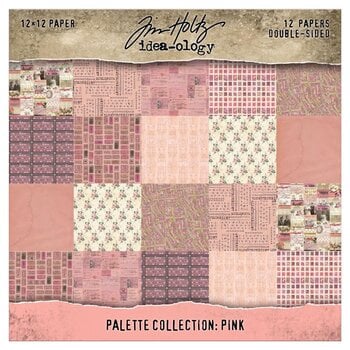 ADVANTUS TIM HOLTZ IDEA-OLOGY PALETTE COLLECTION PINK 12x12 DOUBLE SIDED CARDSTOCK