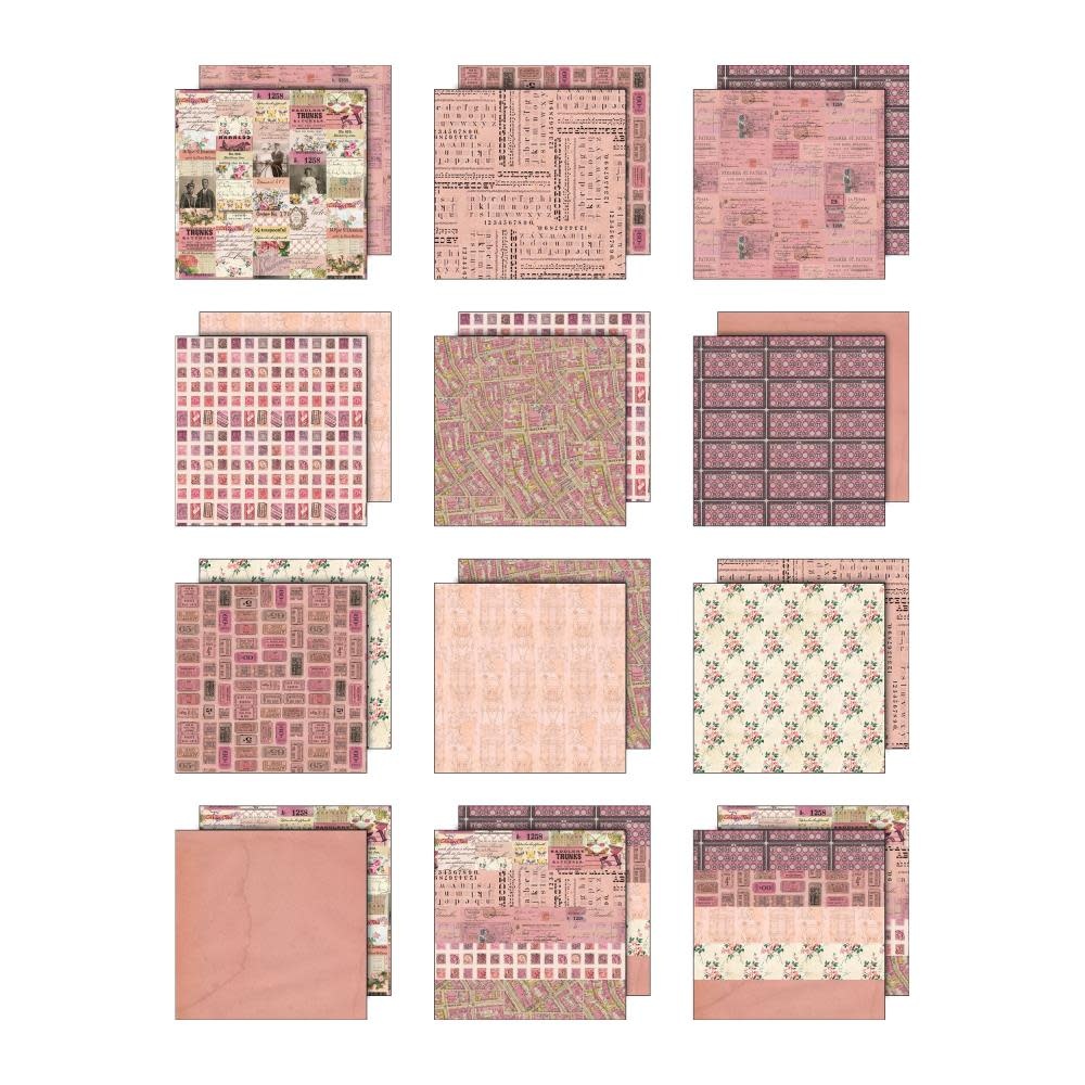 ADVANTUS TIM HOLTZ IDEA-OLOGY PALETTE COLLECTION PINK 12x12 DOUBLE SIDED CARDSTOCK