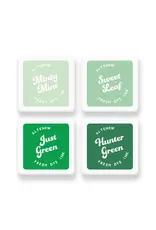 ALTENEW ALTENEW GREEN MEADOWS FRESH DYE MINI INK CUBE SET 4/PK