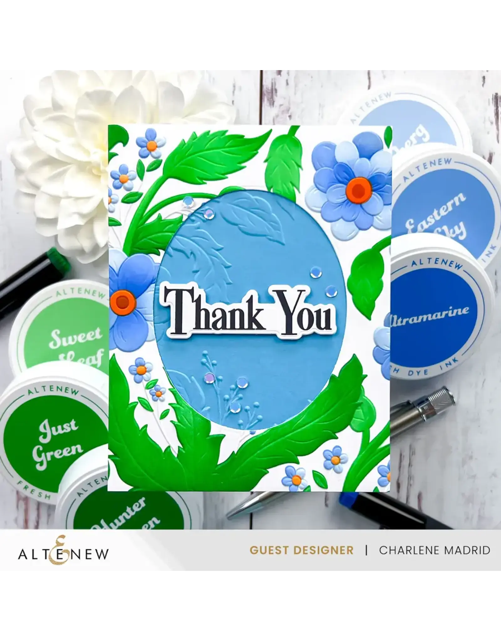 ALTENEW ALTENEW GREEN MEADOWS FRESH DYE MINI INK CUBE SET 4/PK