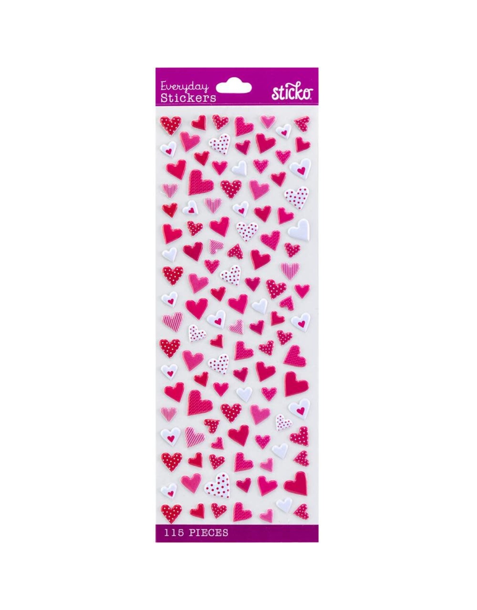 AMERICAN CRAFTS AMERICAN CRAFTS STICKO HEARTS THEMED STICKERS