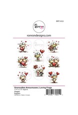 RONRON DESIGNS RONRON DESIGNS GRENOUILLES AMOUREUSES TOPPERS