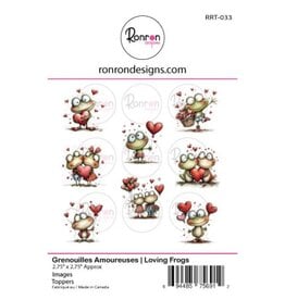 RONRON DESIGNS RONRON DESIGNS GRENOUILLES AMOUREUSES TOPPERS