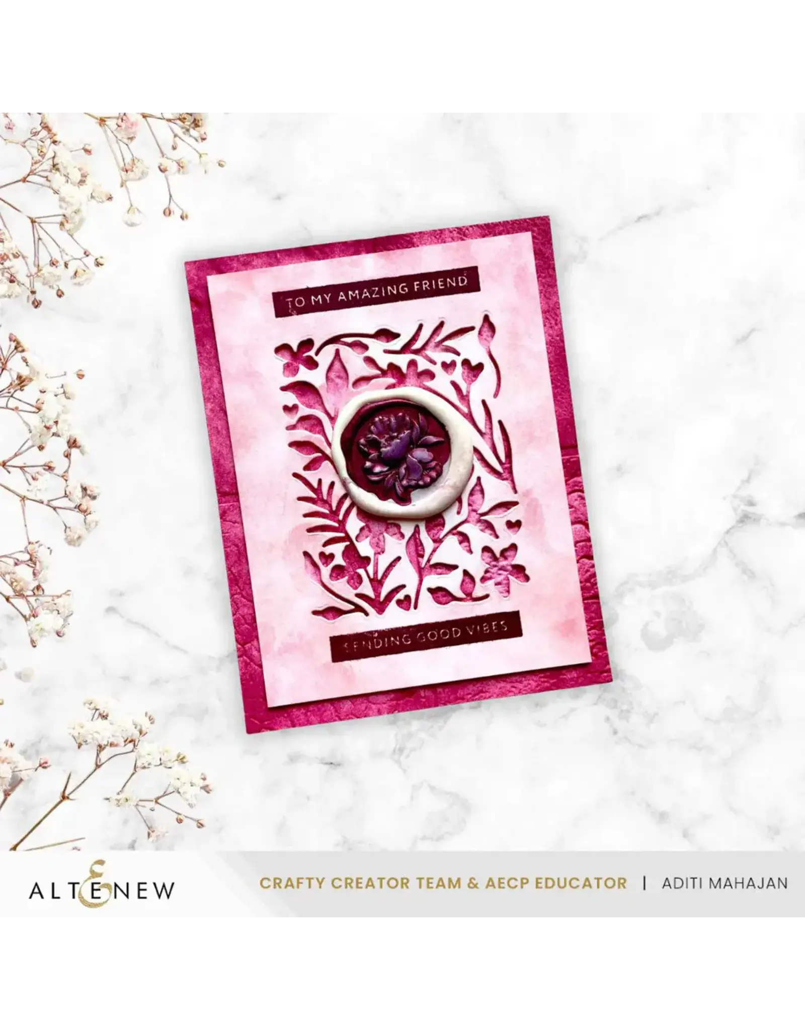 ALTENEW ALTENEW MINI DELIGHT: EXPRESSIONS OF THE HEART CLEAR STAMP & DIE SET