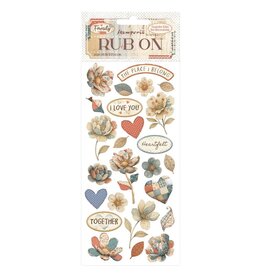 STAMPERIA STAMPERIA FAMILY PATCHWORK FLOWERS RUB-ON