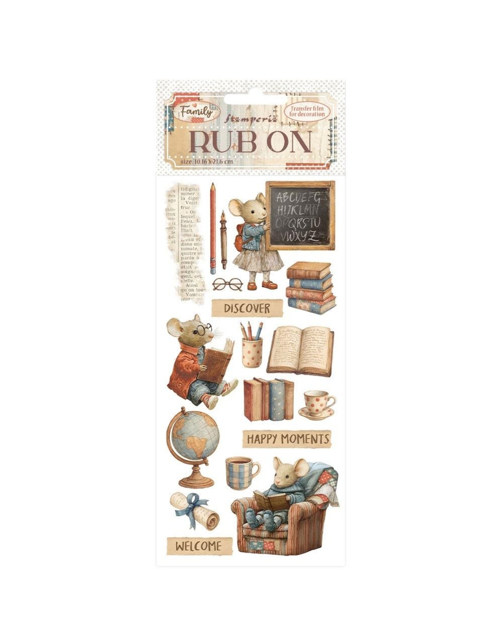 STAMPERIA STAMPERIA FAMILY HAPPY MOMENTS RUB-ON