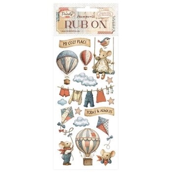 STAMPERIA STAMPERIA FAMILY AIR BALLOONS RUB-ON