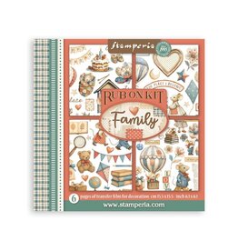 STAMPERIA STAMPERIA FAMILY ASSORTED RUB-ONS 6/PK