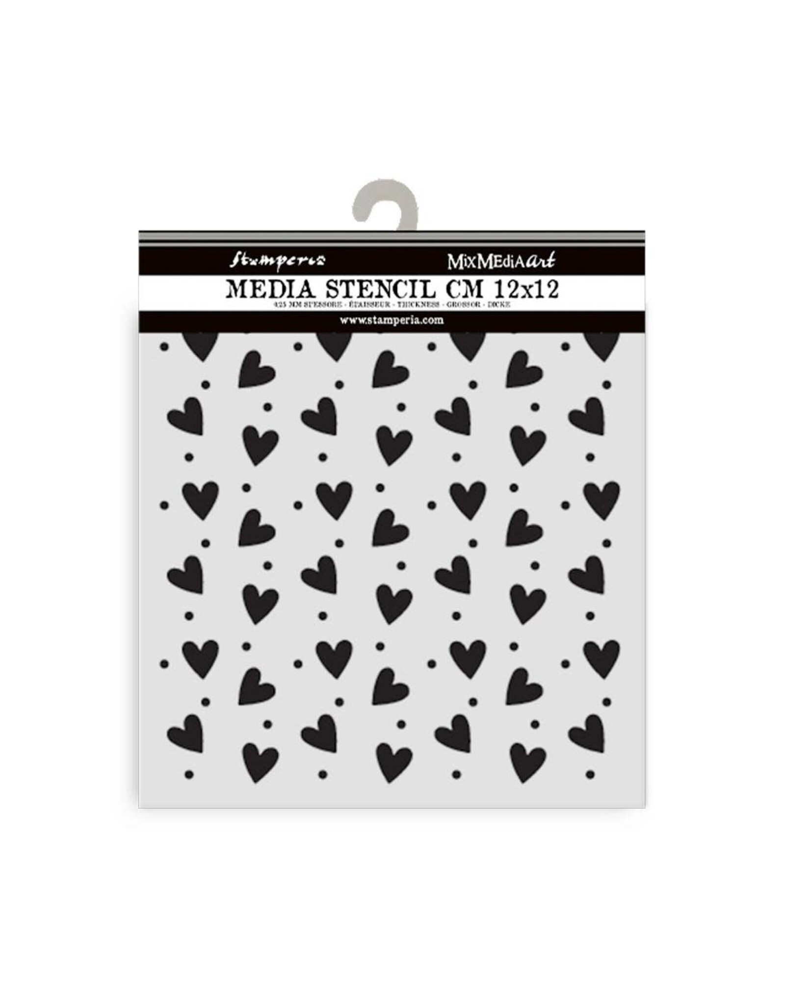 STAMPERIA STAMPERIA FAMILY HEART TEXTURE 12x12cm STENCIL