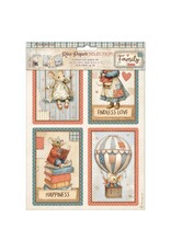 STAMPERIA STAMPERIA FAMILY ASSORTED A4 RICE PAPER 6/PK