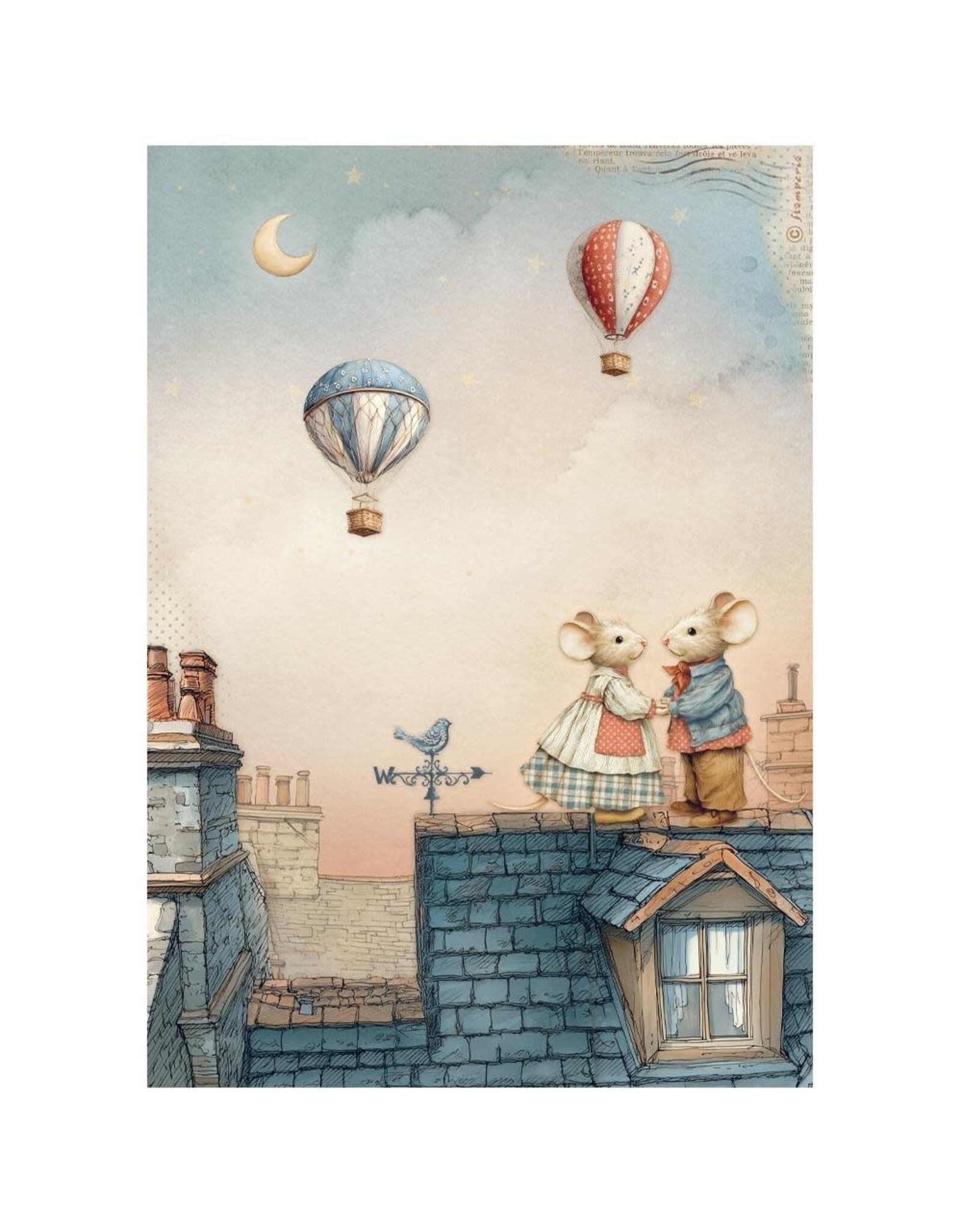 STAMPERIA STAMPERIA FAMILY ASSORTED A4 RICE PAPER 6/PK