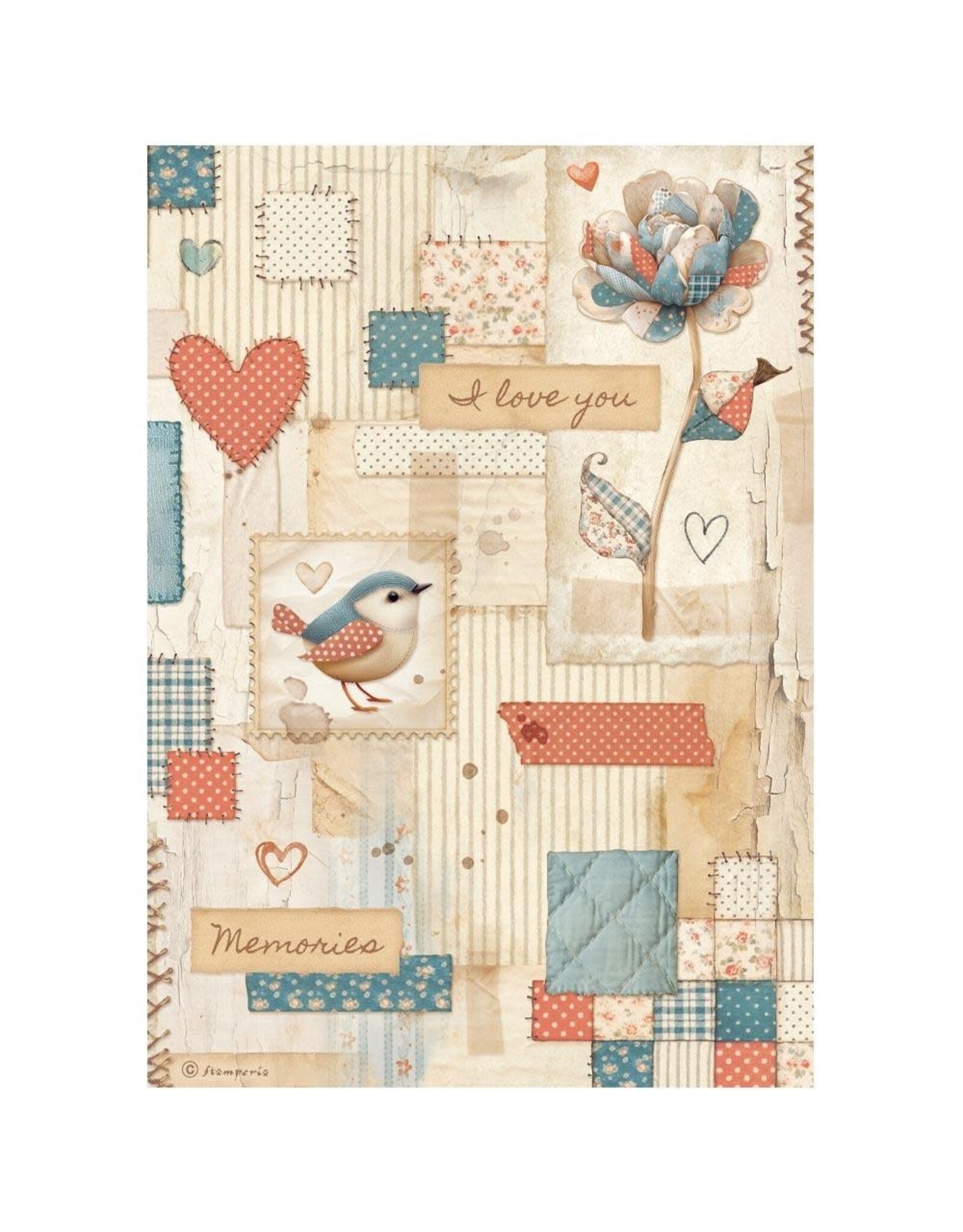 STAMPERIA STAMPERIA FAMILY ASSORTED A4 RICE PAPER 6/PK