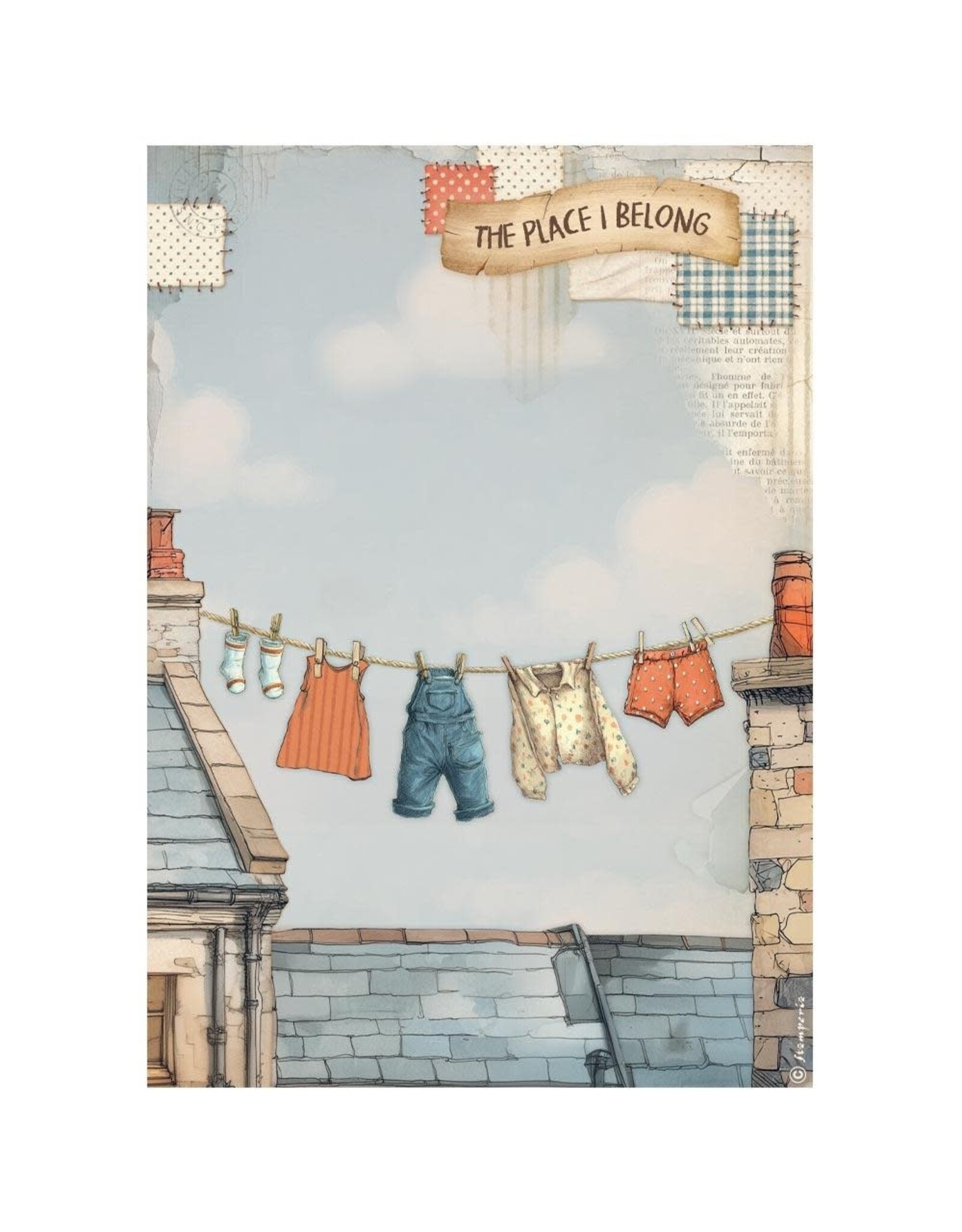 STAMPERIA STAMPERIA FAMILY ASSORTED A4 RICE PAPER 6/PK