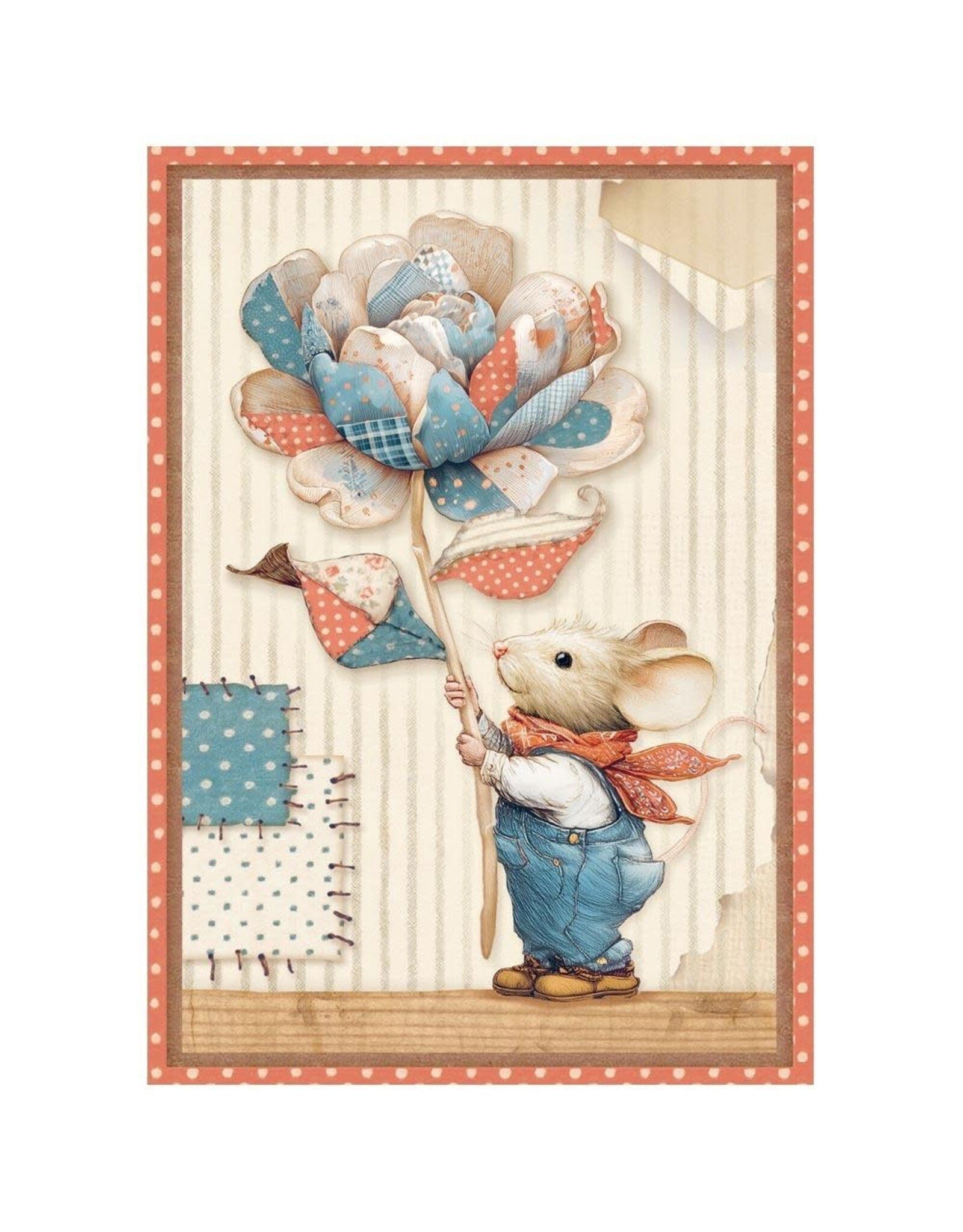 STAMPERIA STAMPERIA FAMILY A6 MINI RICE PAPER 8/PK