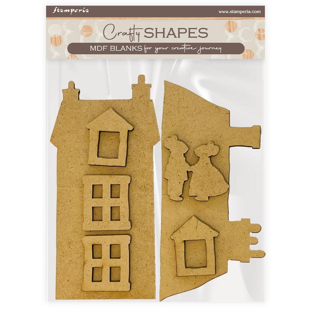 STAMPERIA STAMPERIA FAMILY HOUSE AND MICE CRAFTY SHAPES