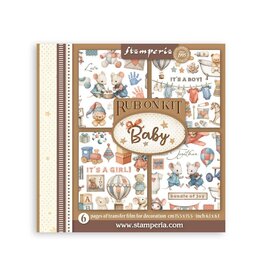 STAMPERIA STAMPERIA BABY ASSORTED RUB-ONS 6/PK