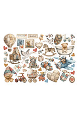 STAMPERIA STAMPERIA BABY EPHEMERA ADHESIVE PAPER CUT OUTS