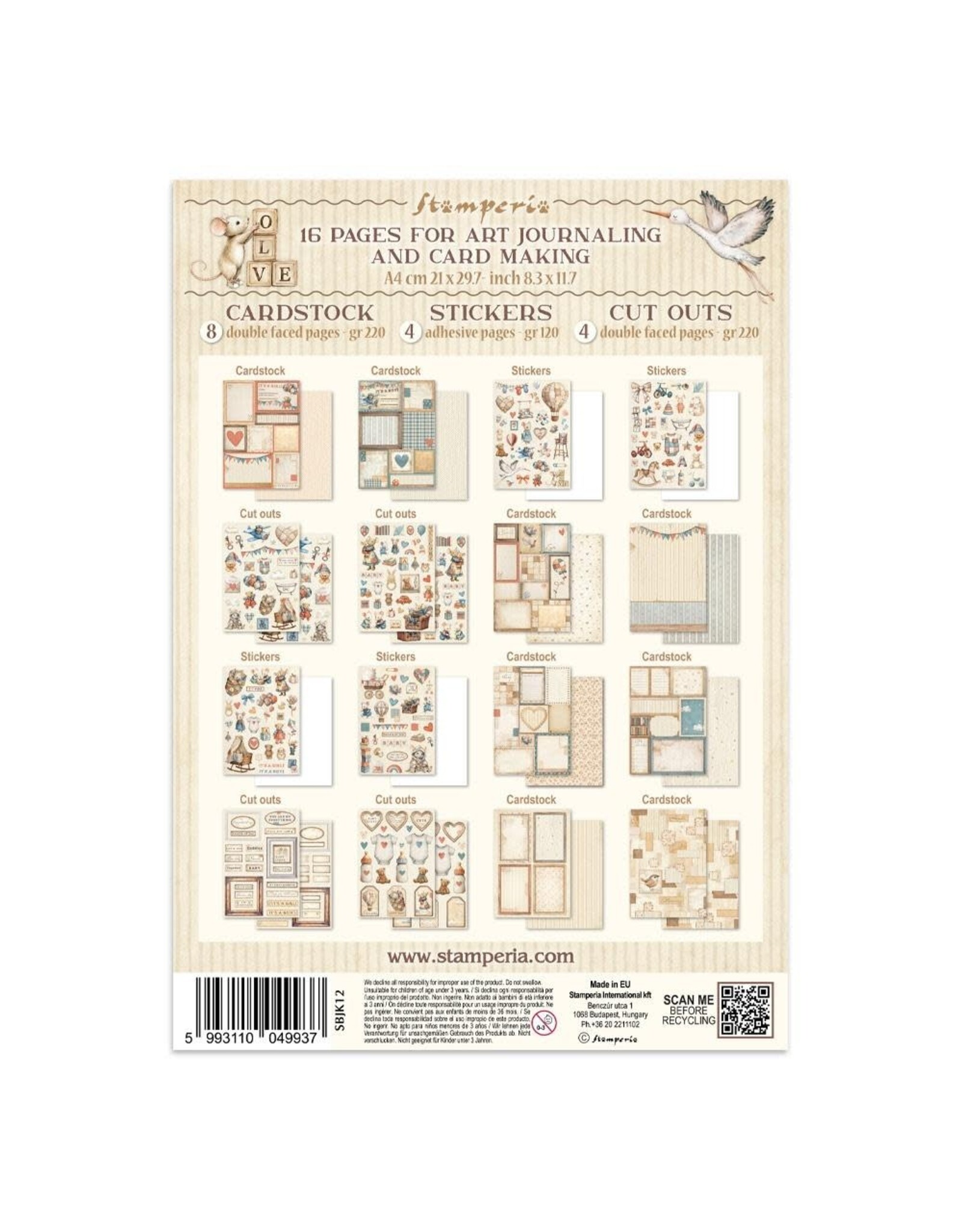 STAMPERIA STAMPERIA BABY JUNK JOURNAL