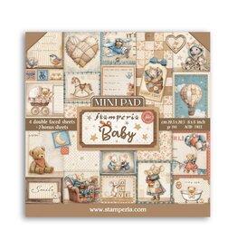 STAMPERIA STAMPERIA BABY 8x8 MINI PAPER PAD 6 SHEETS