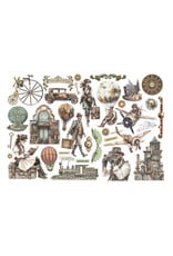 STAMPERIA STAMPERIA VOYAGES FANTASTIQUES EPHEMERA ADHESIVE PAPER CUT OUTS