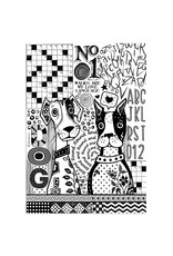 STAMPERIA STAMPERIA FURRY FRIENDS DOGS ONE COLOR PRINT A4 RICE PAPER