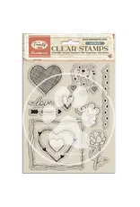 STAMPERIA STAMPERIA FAMILY HEARTS CLEAR STAMP SET
