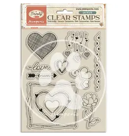 STAMPERIA STAMPERIA FAMILY HEARTS CLEAR STAMP SET