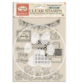 STAMPERIA STAMPERIA FAMILY PARTY CLEAR STAMP SET