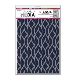 RANGER RANGER DINA WAKLEY MEDIA STENCIL POINTY FENCE 9"X6"