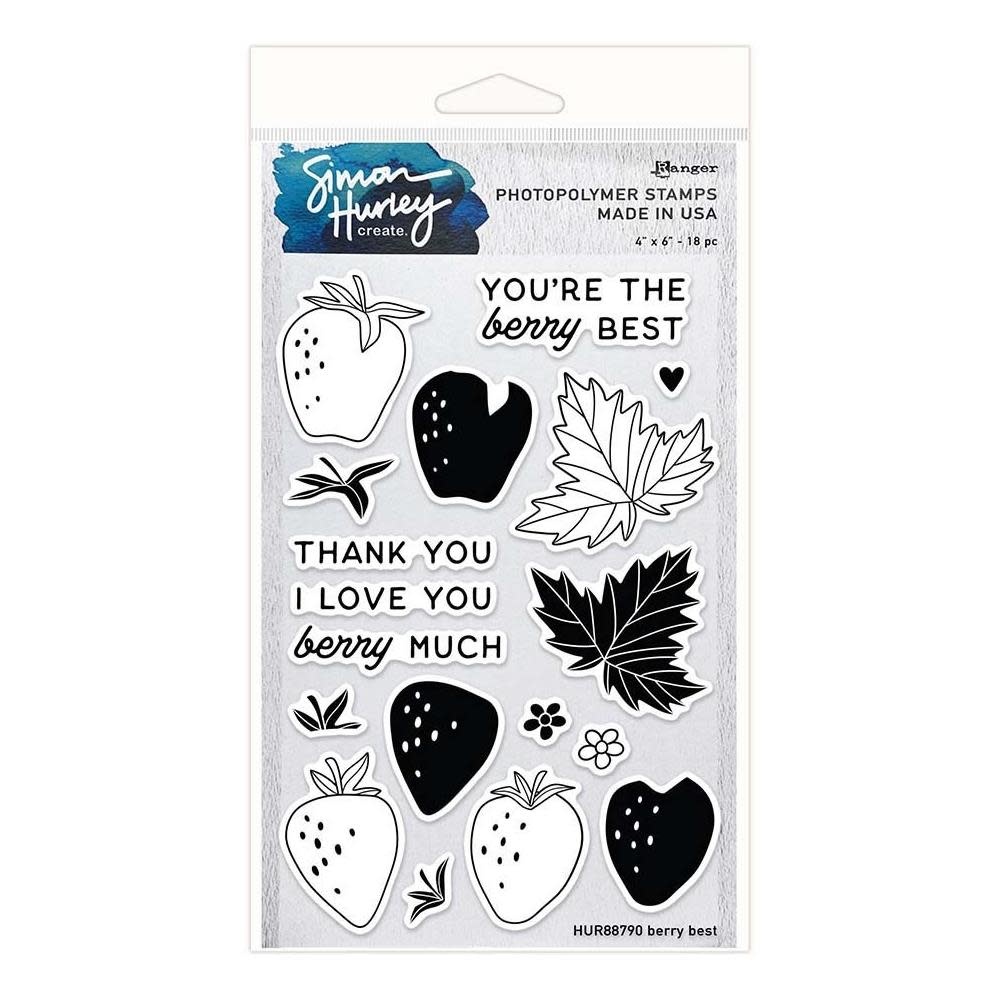 RANGER RANGER SIMON HURLEY CREATE BERRY BEST CLEAR STAMP SET