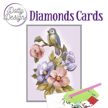FIND IT FIND IT DOTTY DESIGNS BIRD AND FLOWER DIAMOND CARD KIT