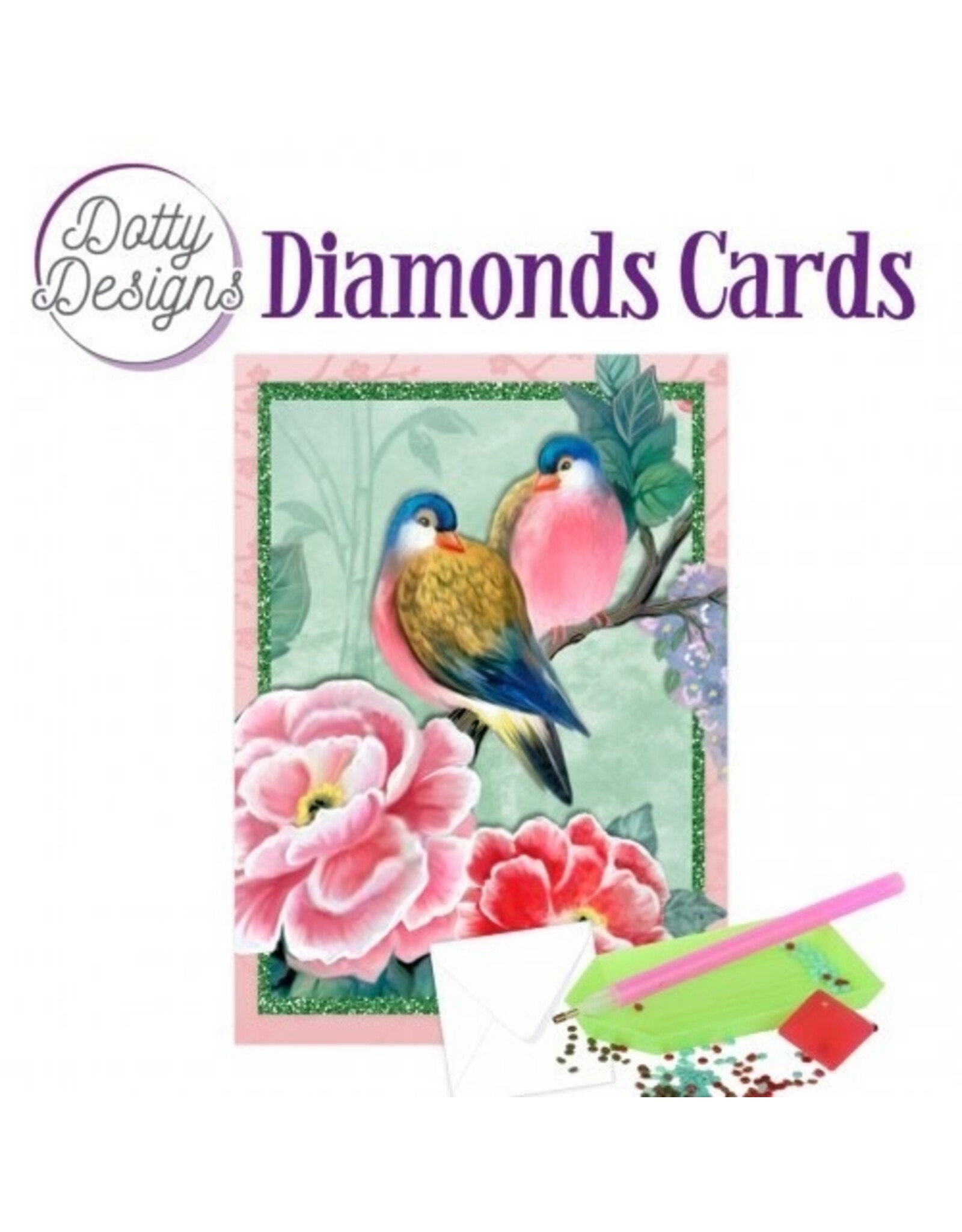 FIND IT FIND IT DOTTY DESIGNS BIRD AND FLOWERS DIAMOND CARD KIT