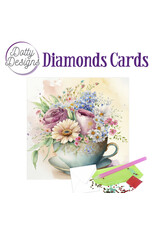 FIND IT FIND IT DOTTY DESIGNS CUP OF BLOOMS 1 DIAMOND CARD KIT