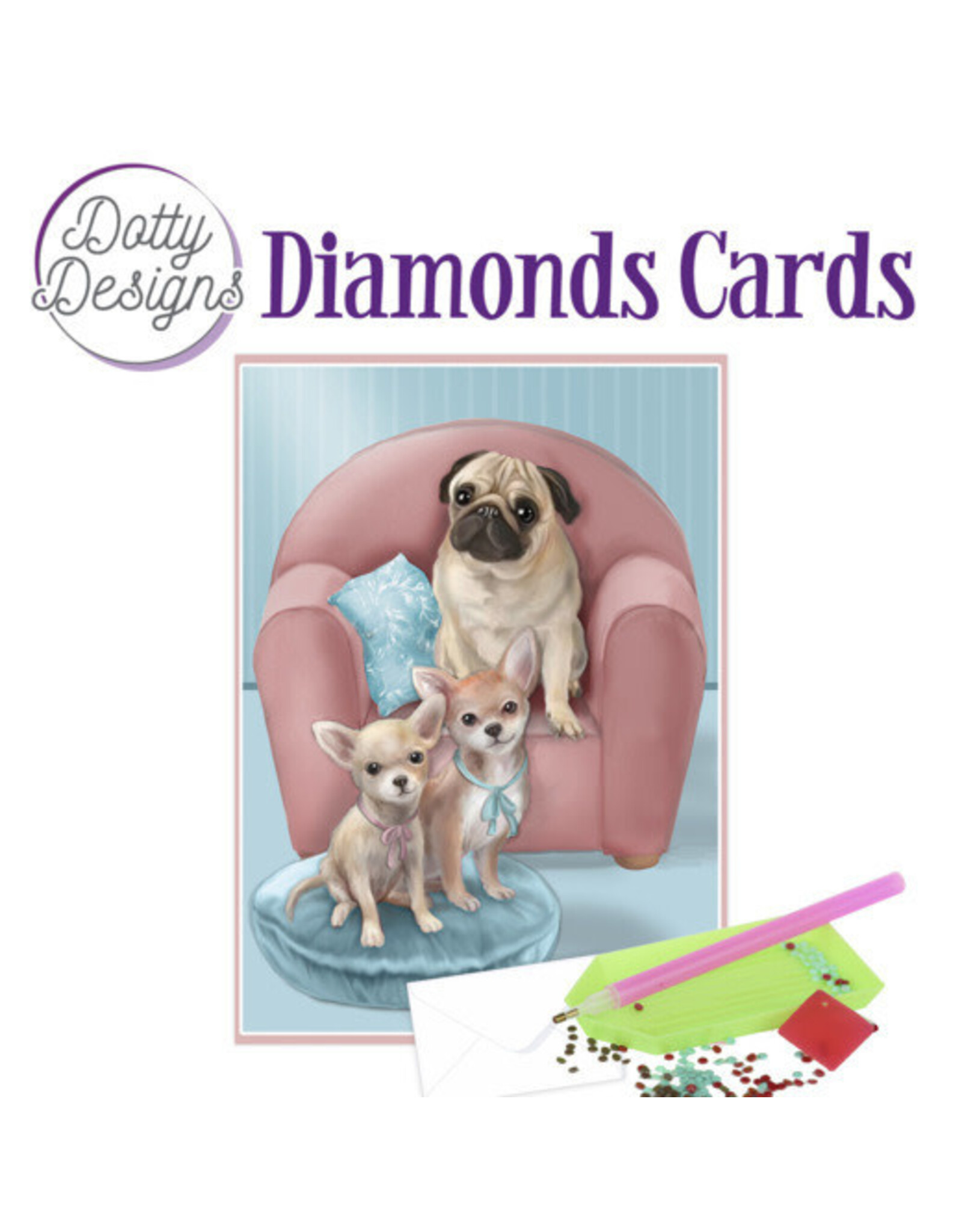FIND IT FIND IT DOTTY DESIGNS DOGS DIAMOND CARD KIT