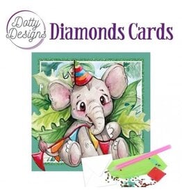 FIND IT FIND IT DOTTY DESIGNS ELEPHANT PARTY DIAMOND CARD KIT