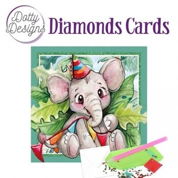 FIND IT FIND IT DOTTY DESIGNS ELEPHANT PARTY DIAMOND CARD KIT