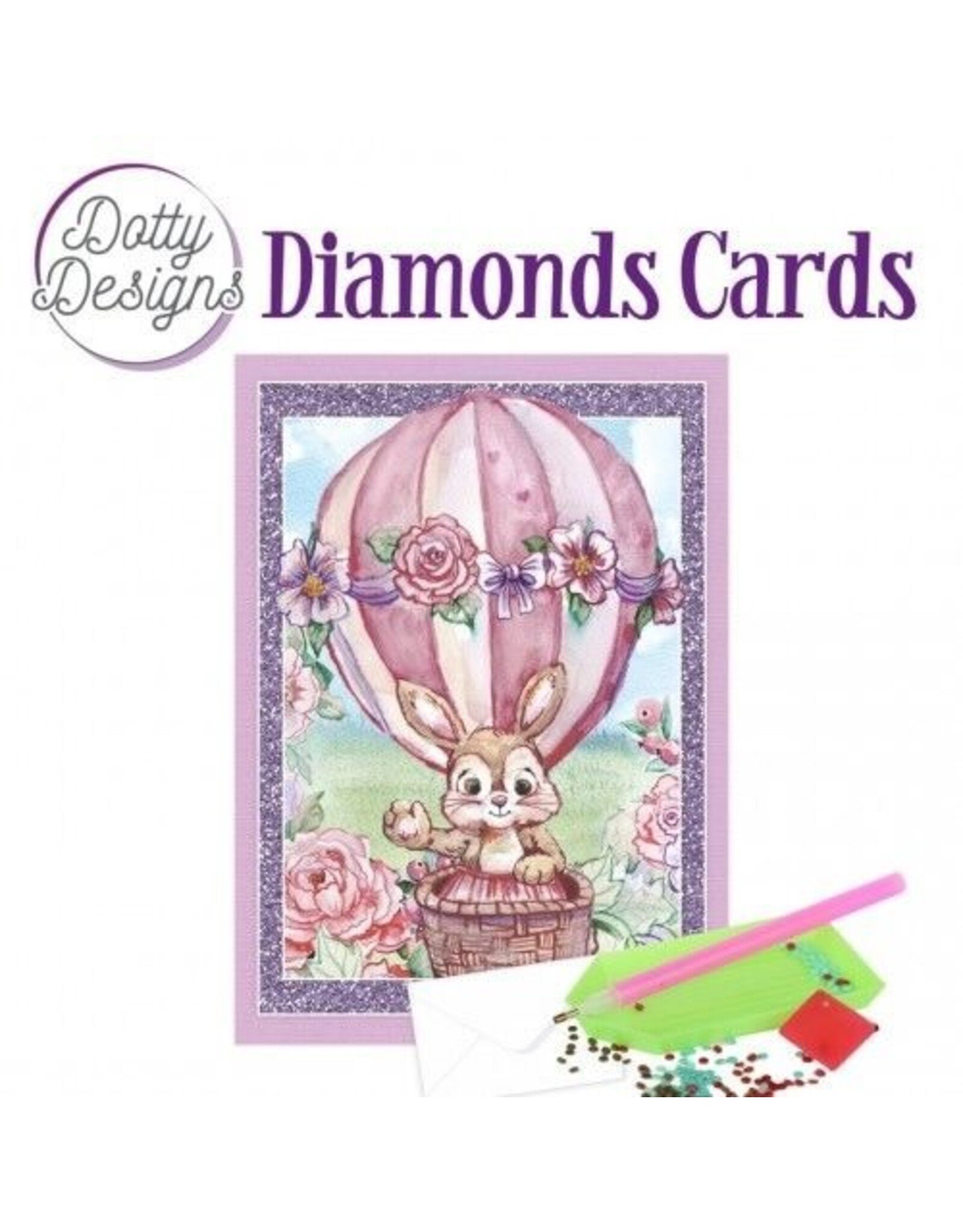 FIND IT FIND IT DOTTY DESIGNS HOT AIR BALLOON DIAMOND CARD KIT
