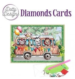FIND IT FIND IT DOTTY DESIGNS JUNGLE BUS DIAMOND CARD KIT