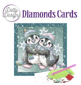 FIND IT FIND IT DOTTY DESIGNS PENGUINS IN THE SNOW DIAMOND CARD KIT